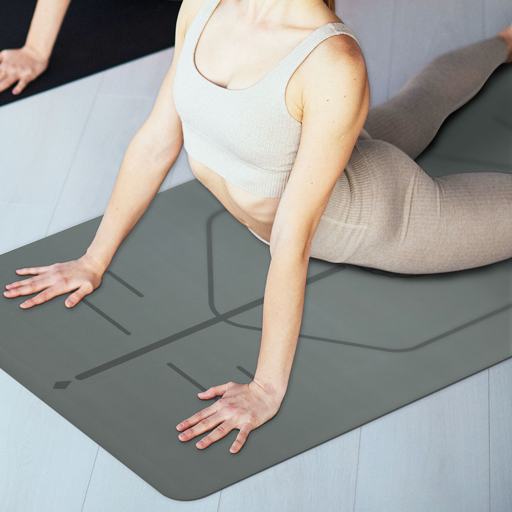 Tapis de yoga haute densité Tapis de fitness et d'exercice anti-déchirure Tapis de yoga organique antidérapant